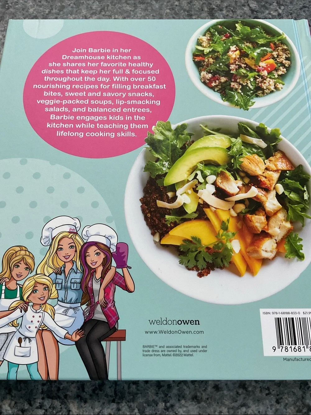 🥣 Barbie Cooks! Cookbook. New!